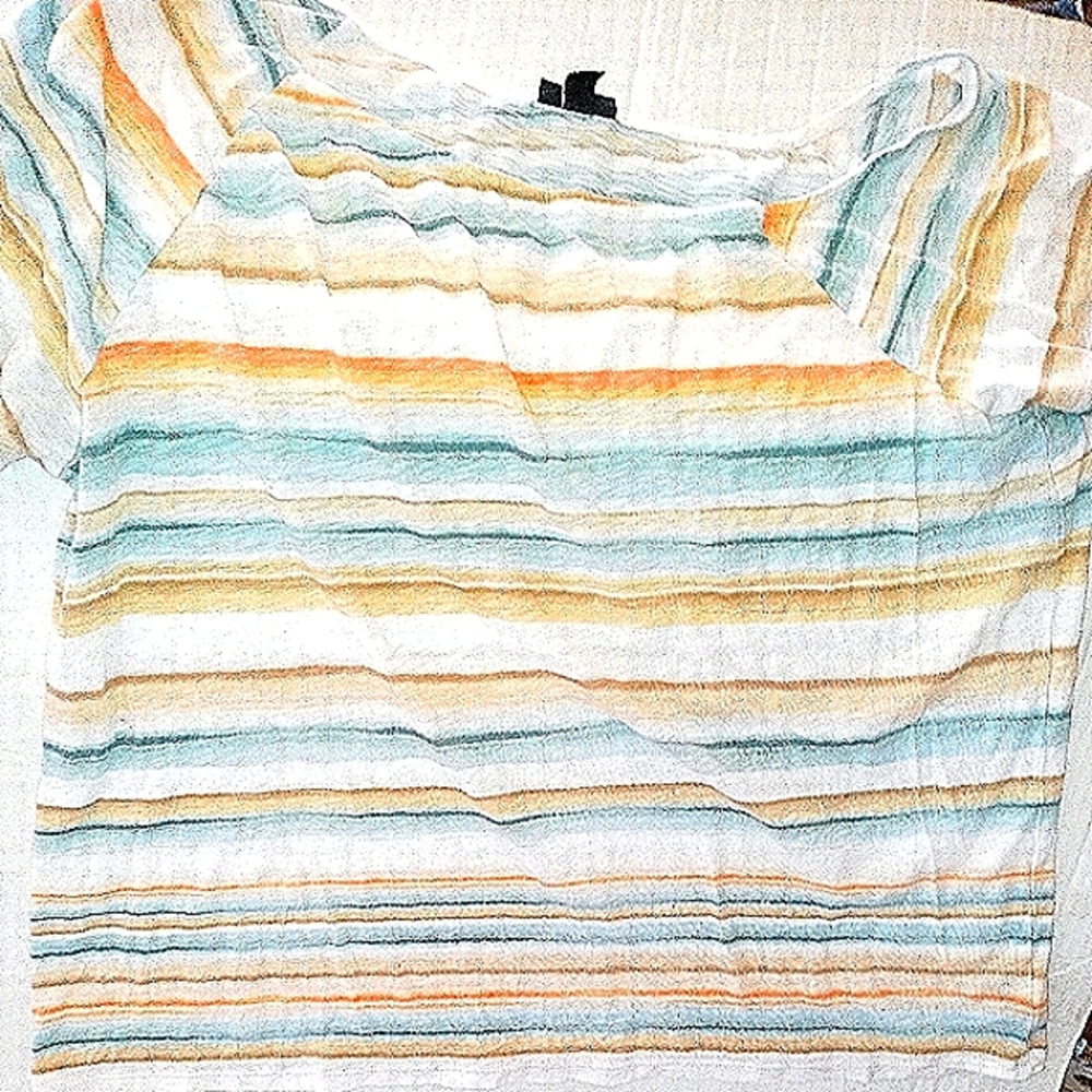 Torrid cotton coastal modal striped t